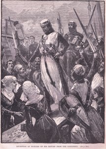 Przyjęcie Ryszarda po jego powrocie z kontynentu 1194 r. autorstwa William Heysham Overend