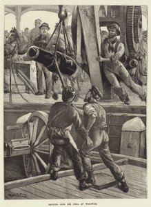 Wysyłka broni do Indii w Woolwich autorstwa William Heysham Overend