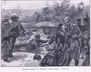 Katastrofa łyżwiarska w Regents Park, Londyn 1868 AD