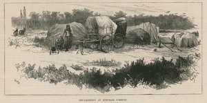 Szkice Cygańskiego Życia; Obóz w Mitcham Common autorstwa William Heysham Overend