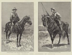 Australijscy Ochotnicy Strzelców Kolonialnych autorstwa William Heysham Overend