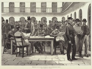 Irlandzka Liga Gruntowa, czas rekreacji w więzieniu Kilmainham autorstwa William Heysham Overend