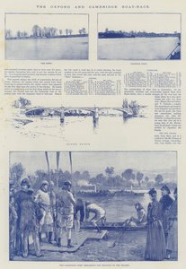 Wyścigi łodzi z Oxfordu i Cambridge autorstwa William Heysham Overend