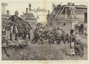 Wojna w Sudanie, rozpoczynająca się w Chartumie, sir Charles Wilson, z eskortą pułku Sussex, zaokrętowaną na Gubat, by udać się w górę Nilu