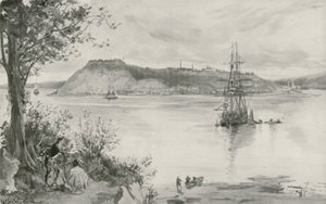 Widok na miasto i twierdzę Quebec. AD 1759 autorstwa William Heysham Overend