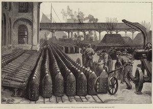 War Manufactures at Woolwich Arsenal, 700 lb Palliser Shells for the 38-Ton Guns