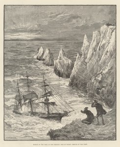 Wrak Irex na Needles, Isle of Wight, ratunek załogi
