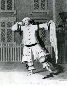 Pan Delphini w postaci Pierota w Aladyna, 1780-1790