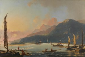 Widok na zatokę Matavai na wyspie Otaheite [Tahiti]