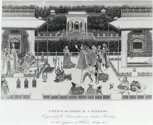 Widok wnętrza Zananah, rytowanego przez Williama Skeltona (1763-1848) autorstwa William Hodges