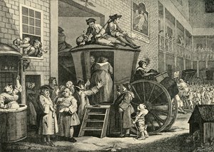 Podwórko Country Inn, 1747, 1925. autorstwa William Hogarth