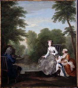 Towarzystwo wędkarskie autorstwa William Hogarth