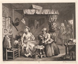 Postęp nierządnicy autorstwa William Hogarth