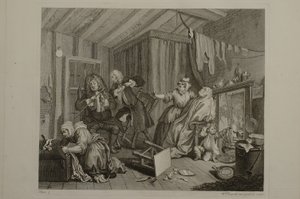 Kariera prostytutki: tablica 5 autorstwa William Hogarth