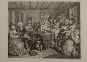 Życie prostytutki: Plansza 6 autorstwa William Hogarth