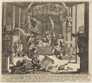 Sprawiedliwy widok na brytyjską scenę autorstwa William Hogarth