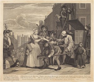 Kariera rozpustnika: tablica 4 autorstwa William Hogarth