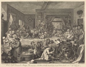 Rozrywka wyborcza autorstwa William Hogarth