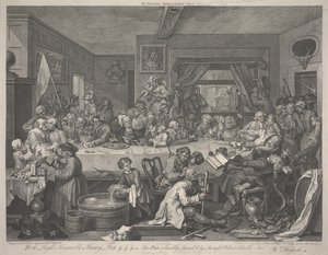 Rozrywka wyborcza autorstwa William Hogarth