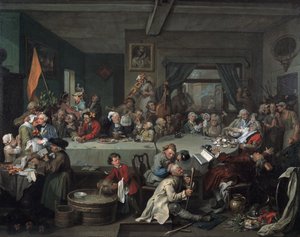 Rozrywka wyborcza, 1755 autorstwa William Hogarth
