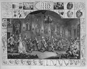 Analiza piękna, płyta II, 1753 autorstwa William Hogarth