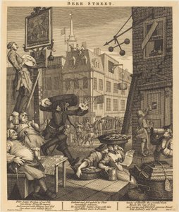Ulica Piwa autorstwa William Hogarth