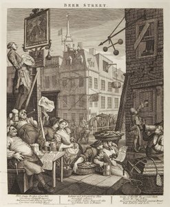 Ulica Piwna autorstwa William Hogarth