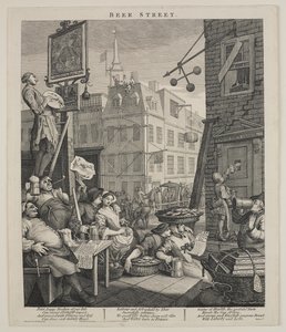 Ulica Piwa autorstwa William Hogarth