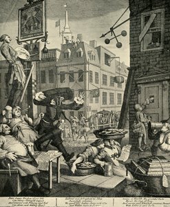 Ulica Piwna, 1751, 1925. autorstwa William Hogarth