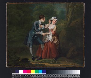 Przed, ok. 1730-31 (jeden z pary, zob. 58828) autorstwa William Hogarth