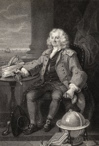 Kapitan Thomas Coram, grawerowane przez Benjamina Holla, z „Dzieła Hogartha”, wydane w 1833 r. autorstwa William Hogarth