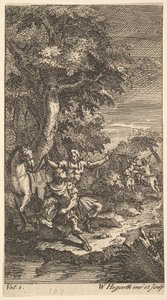 Cassandra, Frontyspis, tom. 1, 1725. autorstwa William Hogarth