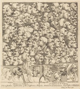 Postacie i karykatury autorstwa William Hogarth