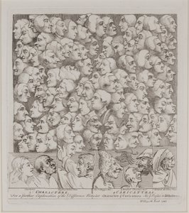 Postacie i karykatury autorstwa William Hogarth