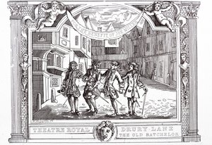Komedia z Doktorem na rzecz autora farsy autorstwa William Hogarth
