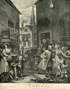 Covent Garden w południe, 1738, 1925. autorstwa William Hogarth