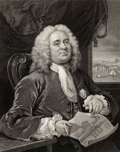 Daniel Lock, grawerowany przez Benjamina Holla (1808-84) z „Dzieła Williama Hogartha”, wydanego w 1833 r. autorstwa William Hogarth