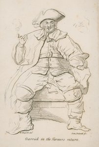 David Garrick w powrocie farmera autorstwa William Hogarth