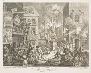 Czas (plansza 1) autorstwa William Hogarth
