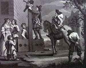 Fronton do „Hudibras” Samuela Butlera autorstwa William Hogarth
