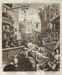 Gin Lane autorstwa William Hogarth