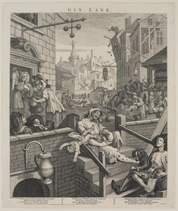 Gin Lane autorstwa William Hogarth
