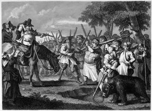 Hudibras pierwsza przygoda autorstwa William Hogarth