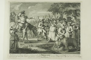 Pierwsza przygoda Hudibrasa, płyta trzecia od Hudibrasa autorstwa William Hogarth