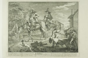Hudibras Sallying Forth, płyta druga od Hudibras autorstwa William Hogarth