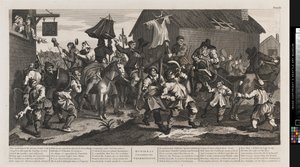 Hudibras i Skimmington autorstwa William Hogarth
