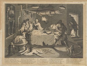 Hudibras pokonuje Sidrophela i jego człowieka Whacum autorstwa William Hogarth