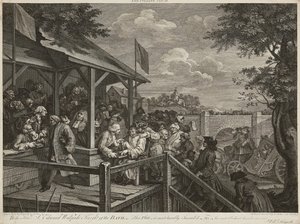 Humory Wyborcze (Zestaw Czterech) (grafika) autorstwa William Hogarth