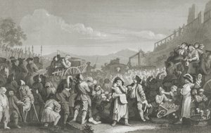 Bezczynny w drodze do egzekucji autorstwa William Hogarth