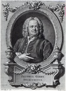 James Gibbs, rytowany przez Bernarda Barona, 1747 autorstwa William Hogarth